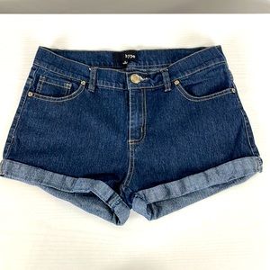 HYPE Womens Jean Shorts Dark Wash Size 9